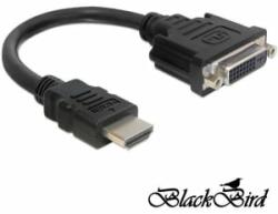 BlackBird HDMI-A apa -> DVI 24+5 anya átalakító kábel 20cm