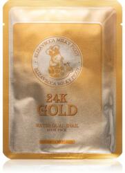 Elizavecca Milky Piggy 24K Gold Water Dual Snail Mask mască textilă hidratantă cu aur de 24 de karate 25 ml