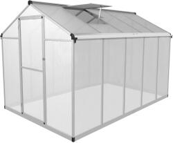 UNIPRODO Greenhouse - 301 x 178 x netto_înălțime cm - policarbonat + aluminiu UNI_GREEN HOUSE_02 (UNI_GREEN HOUSE_02)