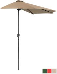 UNIPRODO Half Umbrella - Taupe - pentagonală - 270 x 135 cm UNI_HALFUMBRELLA_R300TA_N (UNI_HALFUMBRELLA_R300TA_N)