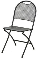 ROJAPLAST Zwmc-44 fém kerti összecsukható szék - fekete