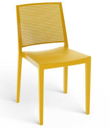 ROJAPLAST Grid műanyag kerti szék, mustársárga