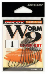 Decoy Worm9 Uppercut 1/0 Fekete Offset Horog 9db (JDE40910)