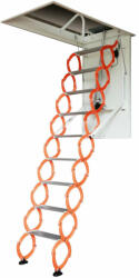 Fistar Elektromos padláslépcső, kihúzható, 3, 4 m, narancssárga, acél vázzal