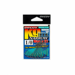 DEC Decoy Worm 37 Kg Hook Narrow #1 Ns Black 9pcs/bag (jde43701)