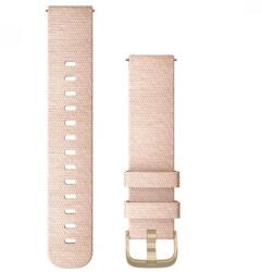 Garmin Vivomove 3 óraszíj 20mm rózsaszín nylon világos arany csat (Quick Release) (010-12924-12)