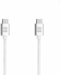 Ertea ER POWER Adat- és töltőkábel USB-C/USB-C, 5A, 2 m, fehér (ERPWCC5AP200-WH)