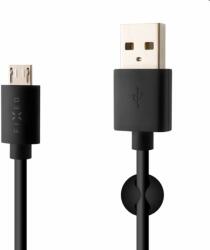 FIXED Adat- és töltőkábel USB/micro USB, 20 W, 2 m, fekete (FIXD-UM2M-BK)