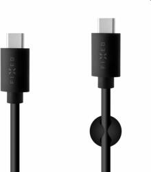 FIXED Adat- és töltőkábel USB-C/USB-C, PD, USB 2.0, 60 W, 1 m, fekete (FIXD-CC-BK)