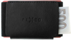 FIXED Smile Bőr pénztárca smart trackerrel, fekete (FIXSM-STN2-BK)