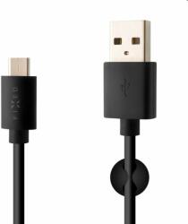 FIXED Adat- és töltőkábel USB/USB-C, USB 2.0, 60 W, 2 m, fekete (FIXD-UC2M-BK)