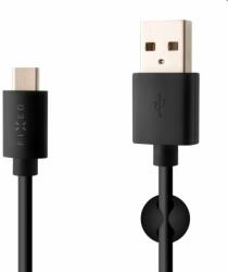 FIXED Adat- és töltőkábel USB/USB-C, USB 2.0, 60 W, 1 m, fekete (FIXD-UC-BK)