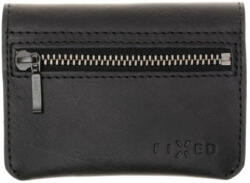 FIXED Smile Tripple Bőr pénztárca smart trackerrel, fekete (FIXSM-TR2-BK)