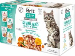 Brit Pouch Brit Care Cat Flavour Cutie Fileuri sterilizate in sos Multi 12x85g (293-101042)
