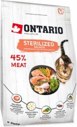 ONTARIO Hrăniți pisica Ontario cu somon sterilizat 0, 4 kg (213-10773)