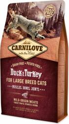 CARNILOVE Hrăniți Pisici de rasă mare Carnilove, mușchi, oase, articulații, rață și curcan, 2 kg (293-170201)
