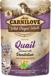 CARNILOVE Plic Carnilove Cat Prepelita Strilized cu papadie 85g (293-100390)