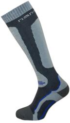 nanosilver® térdzokni fekete-szürke-kék