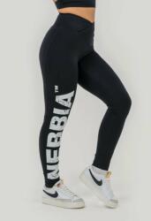 Tesla Glute Check Gym magas derekú női leggings Black - NEBBIA M