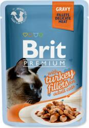 Brit Plic de curcan Brit Premium Cat, fileuri in sos 85g (293-111251)