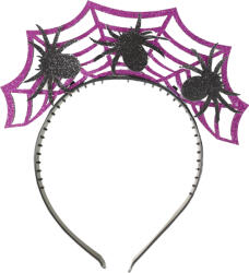 Rappa Lila Halloween fejpánt pókokkal (RP230460)