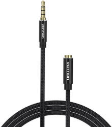 Vention Cablu prelungitor audio TRRS 3, 5 mm tata la 3, 5 mm mama 1 m Vention BHCBF negru (056469)