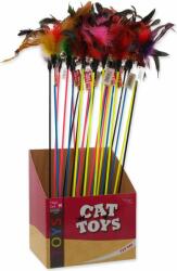 MAGIC CAT játékkalapács tollal és paraszttal 17cm+49cm 24 db (453-31217)