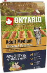 ONTARIO Takarmány Ontario Adult Medium Chicken & Potatoes 2, 25 kg (214-10635)
