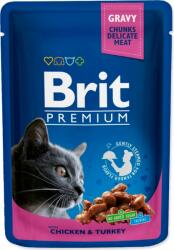 Brit Pouch Brit Premium Cat csirke és pulyka 100g (293-100273)