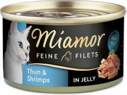 Miamor Feine Filets konzerv Felnőtt tonhal garnélával zselében 100g (393-74050)