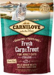 CARNILOVE Takarmány Carnilove Cat Fresh Sterilized Carp & Trout 0, 4 kg (293-170876)