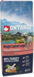 ONTARIO Takarmány Ontario nagy súlykontroll pulyka és burgonya 12 kg (214-12748)