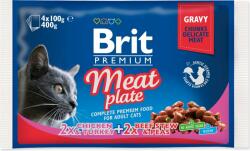 Brit Tasak Brit Premium macskahúsos tányérkeverék mártásban Multi 400g (4x100g) (293-100277)