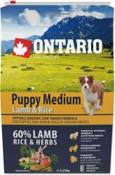 ONTARIO Takarmány Ontario Puppy Medium bárány és rizs 2, 25 kg (214-10295)
