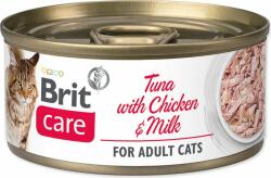 Brit Care Cat konzerv tonhal és csirke tejjel, filé 70g (293-111605)