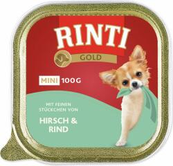 RINTI Tub Rinti Gold Adult Mini szarvas és marhahús 100g (394-92023)