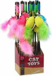 MAGIC CAT Toy Magic Cat bot egér pamut macskamentával 9cm+45cm 24 db (453-31209)