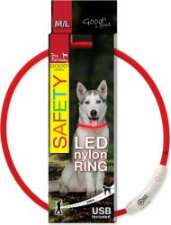 Dog Fantasy Nyakörv Dog Fantasy LED nylon piros 65cm (454-12693)