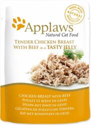Applaws Cat csirke marhahússal zselés tasakban 70g (033-8252)