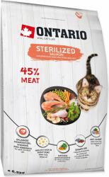 ONTARIO Takarmány Ontario Cat sterilizált lazac 6, 5 kg (213-10777)