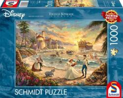 Schmidt Spiele 1000 db-os puzzle - Disney - The Little Mermaid Celebration of Love, Thomas Kinkade (58036) (58036)
