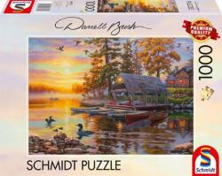 Schmidt Spiele 1000 db-os puzzle - Boathouse with canoes (58532) (58532)