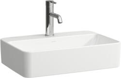 Laufen SAVOY Mosdótál, egy csaplyuk, középen, Fehér H8169450001041 (H8169450001041)