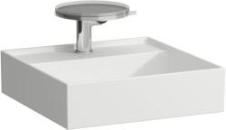 Laufen Kartell LAUFEN Kézmosó rejtett túlfolyóval, a mosdó alja csiszolt, túlfolyónyílás nélkül, egy csaplyukkal, Matt fehér H8183317571111 (H8183317571111)