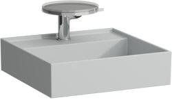 Laufen Kartell LAUFEN Kézmosó rejtett túlfolyóval, a mosdó alja csiszolt, túlfolyónyílás nélkül, egy csaplyukkal, Matt szürke H8183317591111 (H8183317591111)