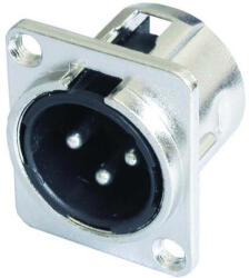 Thunder Germany XLR-552 XLR papa beépíthető aljzat, D ház (2, 5 x 3 cm) - KRÓM