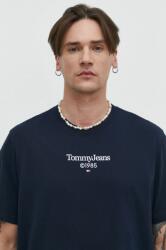 Tommy Jeans tricou din bumbac bărbați, culoarea bleumarin, cu imprimeu DM0DM18569 PPYH-TSM1TS_59X