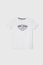 Pepe Jeans tricou de bumbac pentru copii REGEN culoarea alb, cu imprimeu PPYH-TSB0JU_00X