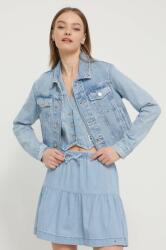 Tommy Jeans geacă din denim femei, de tranziție DW0DW17661 PPYH-KUD0NY_50J (DW0DW17661)