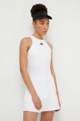 Adidas rochie sport culoarea alb, mini, drept IS7233 PPYH-SUD0H4_00X